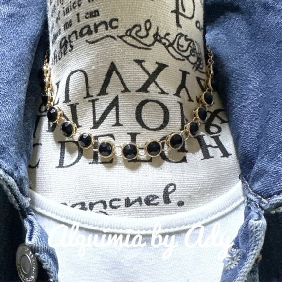 Alquimia Black and Gold Necklace - Picture 1 of 2